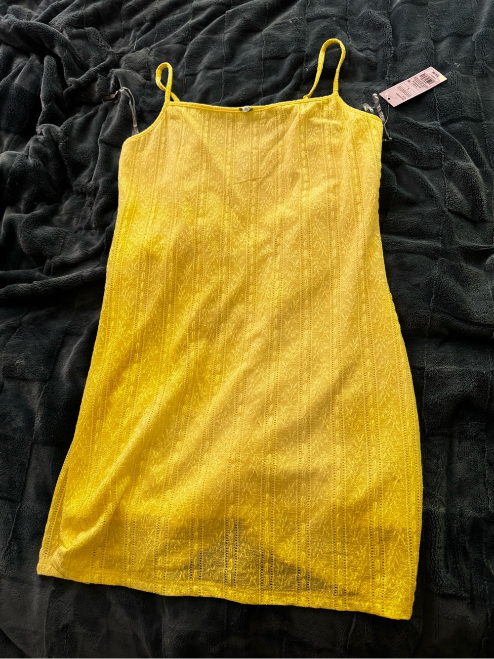 wild fable Bright Yellow Lace Cami Dress